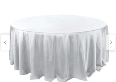 Silver table linens